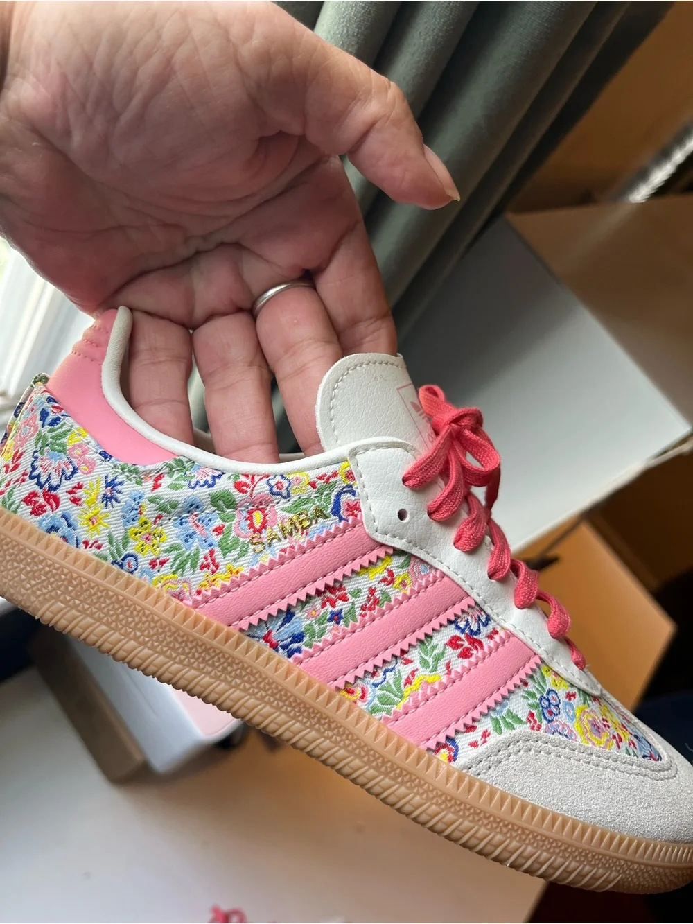 Adidas x Liberty London Samba OG Shoes •  Floral Embroidered • NWOT